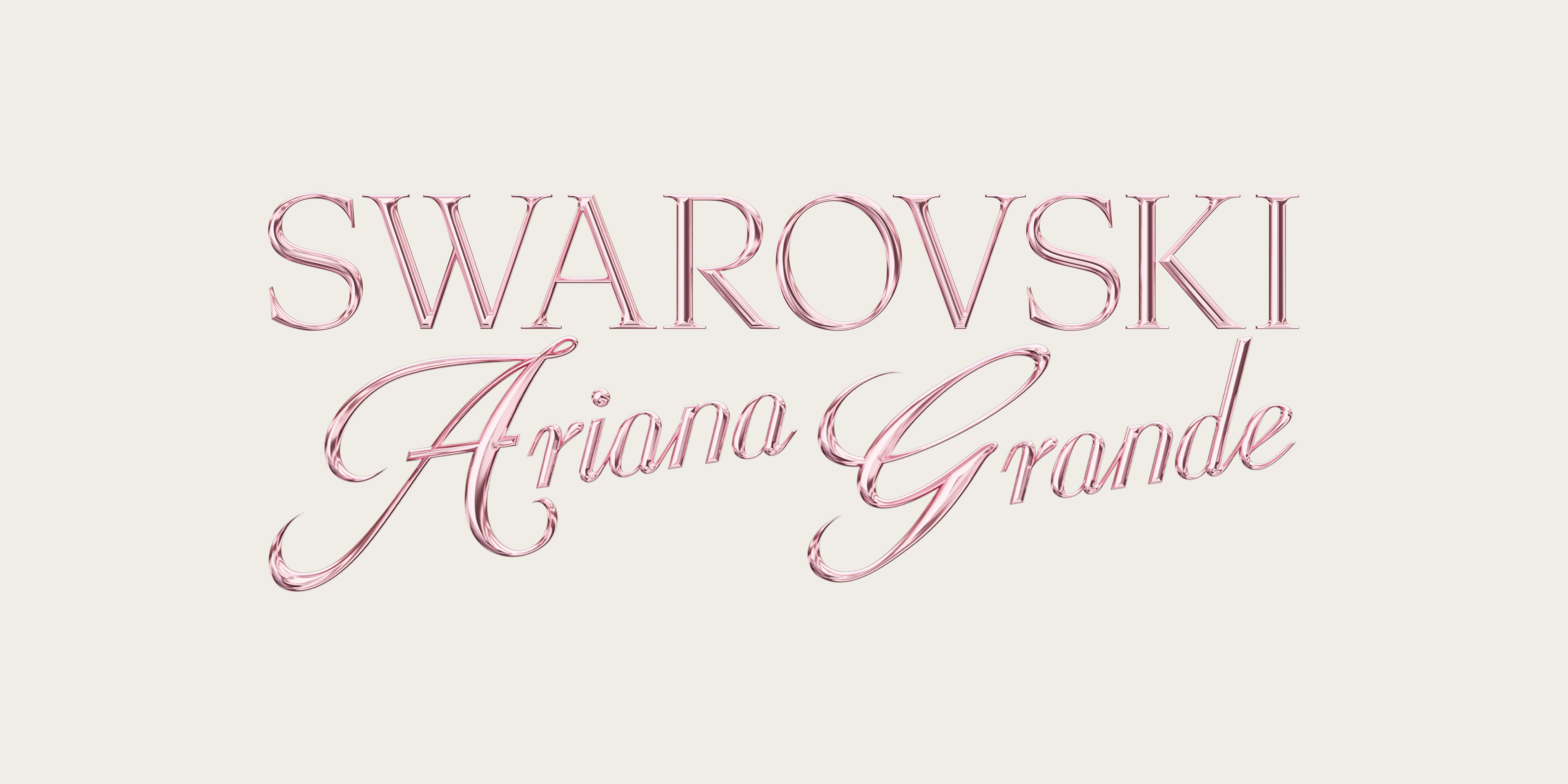 Swarovski x Ariana Grande Branding